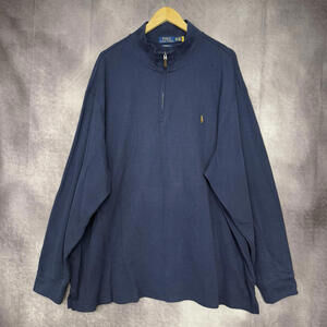 Polo Ralph Lauren Sweater Men Size 3XB Quarter Zip Pullover Estate Rib Navy Blue
